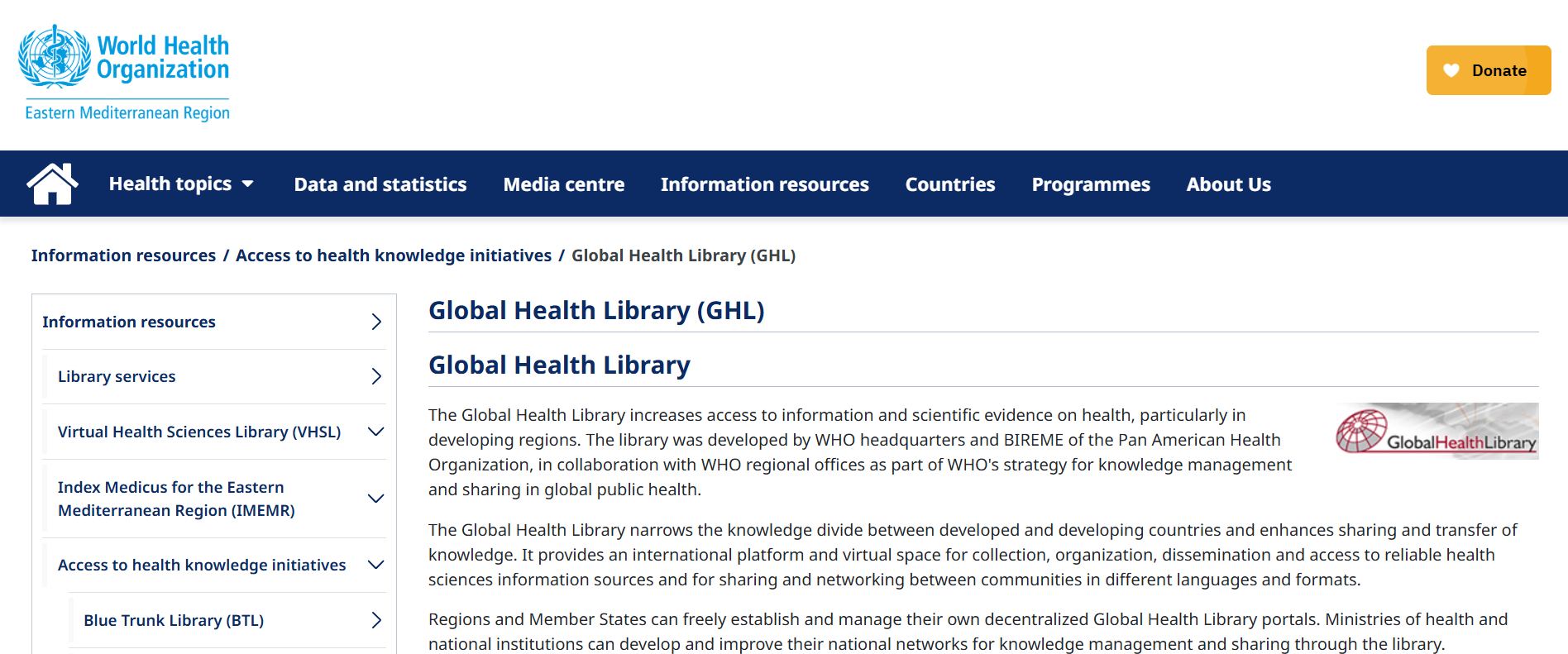 Global Health Library